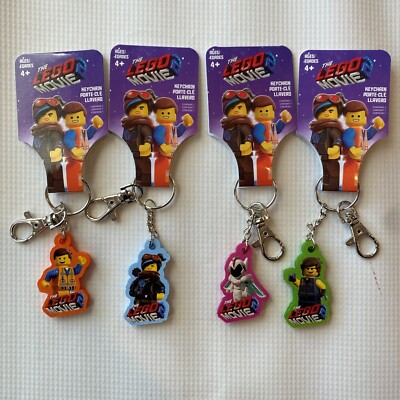 Lego Movie Keychains Rubber Complete Set of NEW