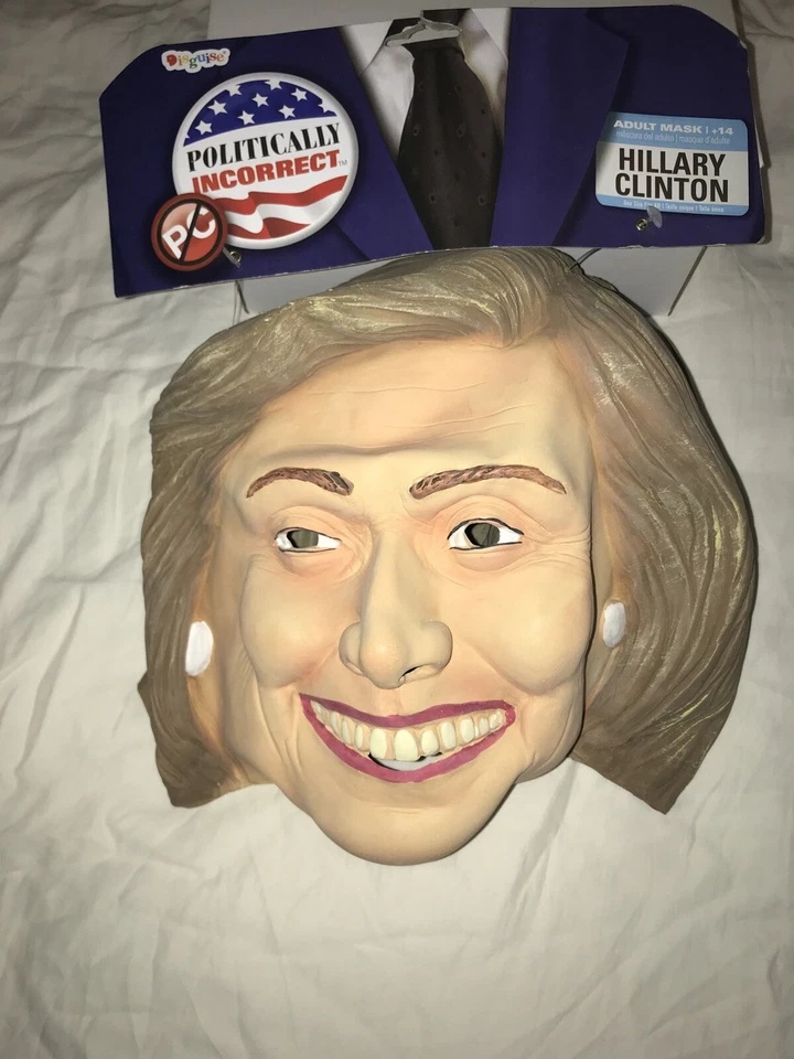 Adult Politically Incorrect Hillary Clinton Deluxe Halloween Costume Mask - Image 2 of 4