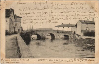 CPA CLUNY Pont de la Levée (806035)