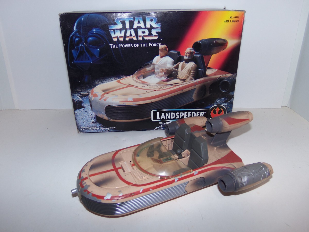 1995 Kenner Star Wars POTF Landspeeder w Shift-Action Gear & Pop