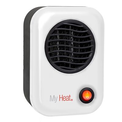 Compact Ceramic Space Heater 200 Watt Personal Warmer for Home Office