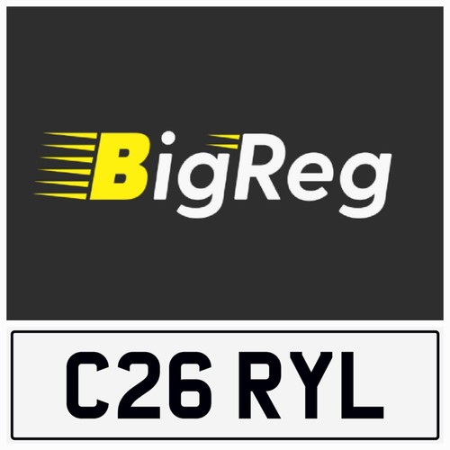 CHERYL CHERLS CARRY CHER NEAT 3X3 PRIVATE REGISTRATION CAR NUMBER PLATE C26 RYL - Picture 2 of 5
