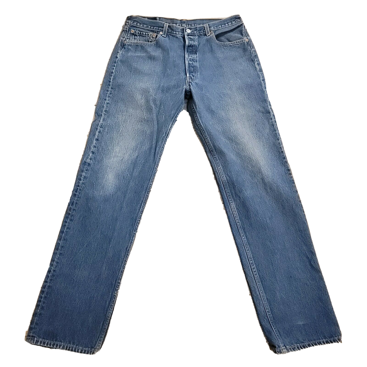 Levi's 501xx Denim Blue Jeans 10/99 Button Fly Straight 1501-0117