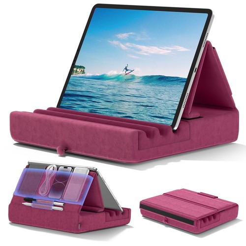 KDD Uchwyt na poduszkę na tablet Składany stojak na iPada na łóżko i biurko Tablet - Zdjęcie 8 z 11