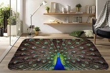 3D Peacock Tail 778 Non Slip Rug Mat Room Mat Quality Elegant Photo Carpet AU
