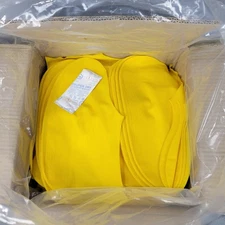 Tingley Boot Saver Disposable Rubber Shoe Covers Large Yellow 100 Pair