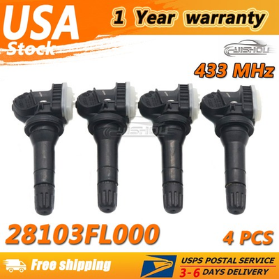 #ad Set of 4 28103FL000 NEW TPMS Tire Pressure Sensor For Subaru Impreza Crosstrek $27.95