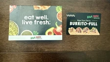 $25 BAJA FRESH  Gift Card - Physical Giftcard Bajafresh - FREE SHIPPING!