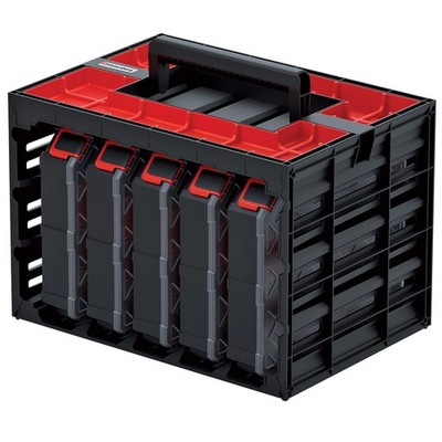Kistenberg Organizer TAGERCASE 30 mit 5 Organizer KTC30256S Kleinteilemagazin