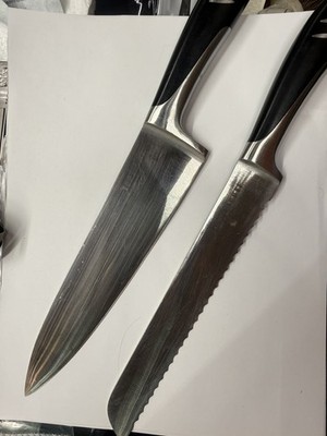 TOP CHEF Bread Knife butcher knife X30Cr13 Steel ICE Tempered -300F HRC53+2 