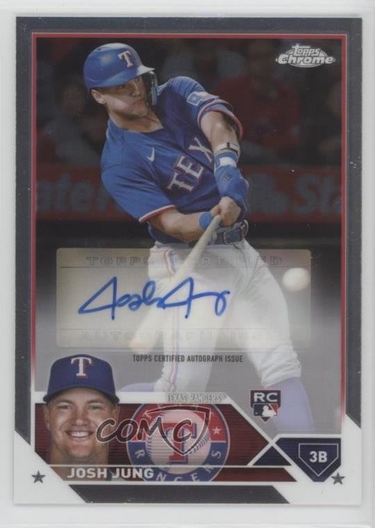 2023 Topps Chrome Update Josh Jung #AC-JJ Rookie Auto RC