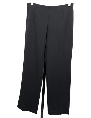Coldwater Creek Black Straight Leg Ponte Knit Pants - Size 8 Petite