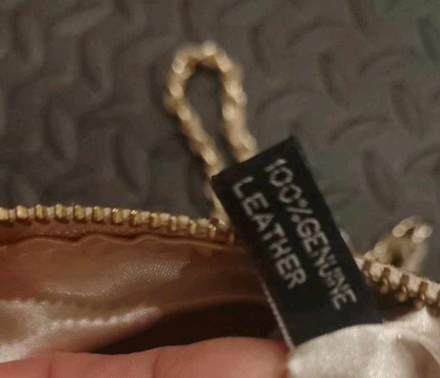 DKNY Metallic Embossed Python Genuine Leather Pur… - image 15