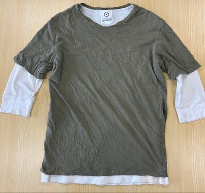 Men's Wear Visvim Early Rare VISVIM Layered Cut Sewn Khaki White Stain Bisvim