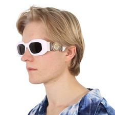 Versace Dark Gray Irregular Men's Sunglasses VE4425U 314/87 53 VE4425U 314/87 53