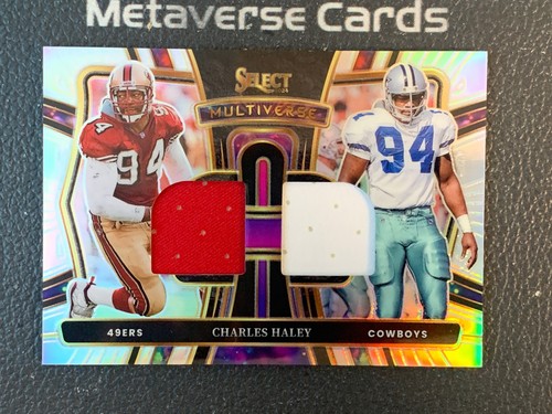 2024 Select Charles Haley Multiverse Dual Jersey Silver 079/149 49ers Cowboys