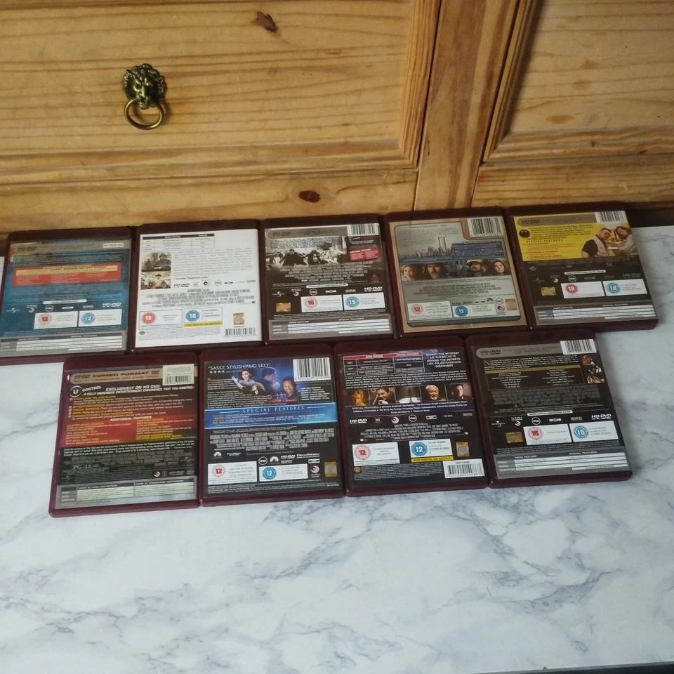 HD DVD - Red Case Bundle Lot x9 - High Definition Film Movie - Physical Media  - Image 3 of 4