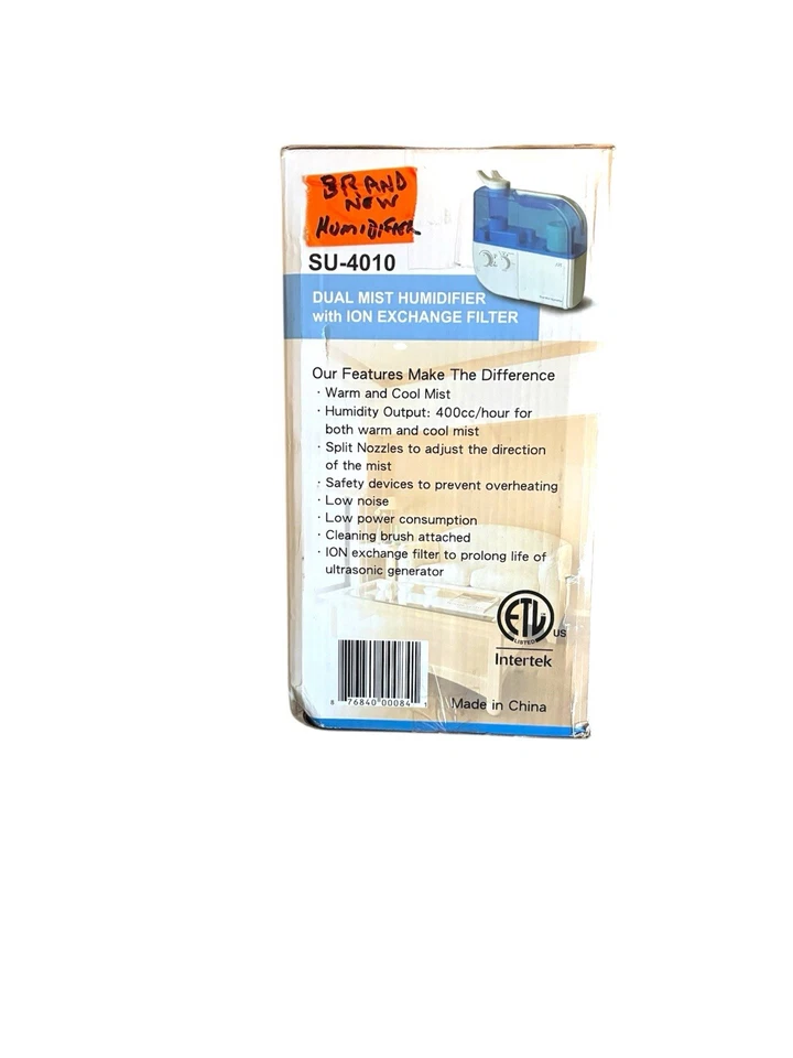 Ultrasonic Dual-Mist Warm/Cool Humidifier with Ion Exchange Filter Spt SU-4010 - Image 2 of 4