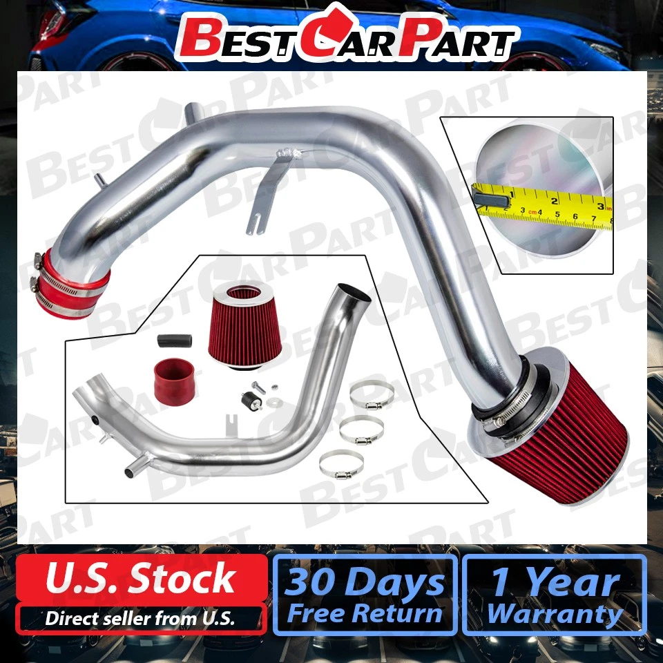 BCP RED Fits For Acura 2004-2008 TSX 2.4L L4 Cold Air Intake Kit System + Filter - Image 2 of 4