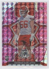 2022 Panini Mosaic Rookies Pink Camo Mosaic Prizm George Karlaftis #377 2u3