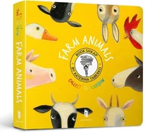 Farm Animals by Veronika Chaika (English) Board Book Book