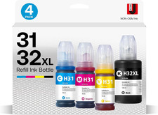 31 32XL Ink Bottle Refill Kit Compatible for HP Smart Tank 5101 7301 7602 7001 6