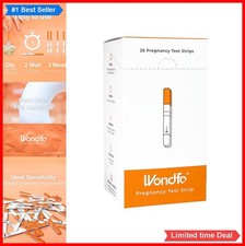 25 Pregnancy Test Strips 25 mIU/ml HCG Urine Early Detection 3-5 Minute Results