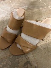 New in Box Women  s Block Heeled Open Toe Sandals