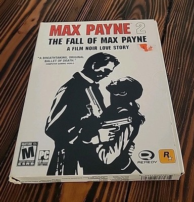 Max Payne 2: The Fall of Max Payne - Windows PC CD  2003 With Max Payne Disc