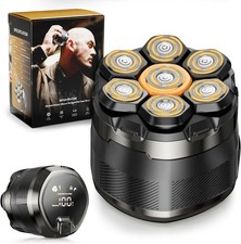 Head Shaver for Bald Men: 7D Electric Bald Razor - Waterproof Wet Dry Shaving