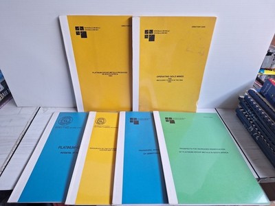 6 x Minerals Bureau South Africa RSA 1990s Mining Gold Platinum Reports