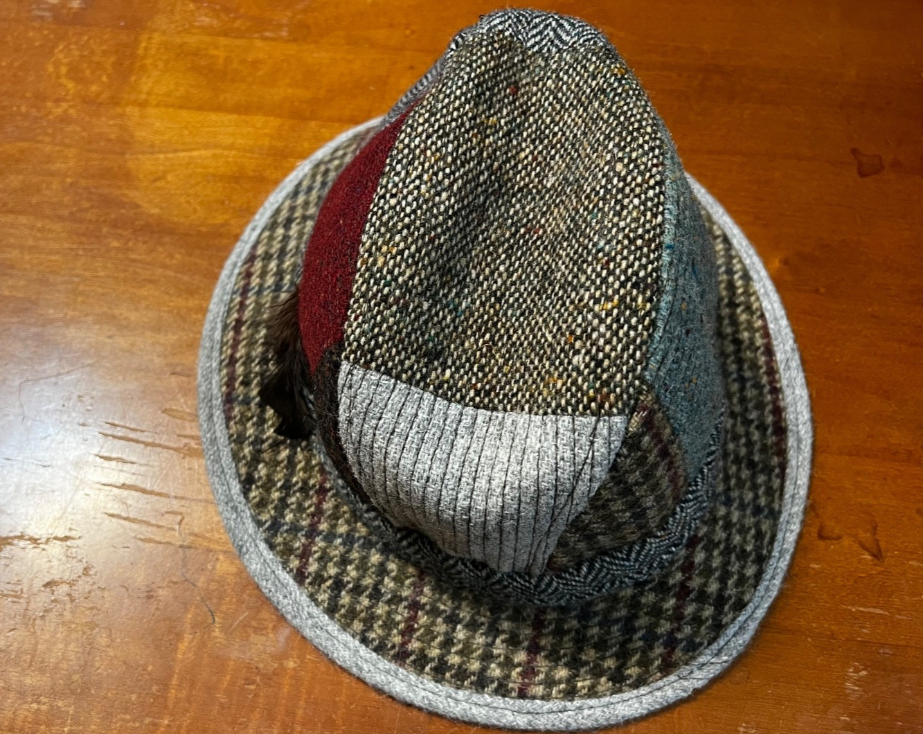 Jonathan Richard Patchwork Walking Hat  100%  Woo… - image 8