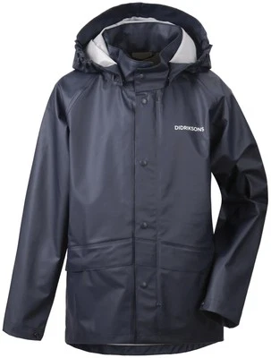 Didriksons Jungen Regenjacke Jacke AVON  YOUTH JKT dunkelblau winddicht leicht - Bild 1 von 4