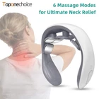 Heated EMS Neck Massager for Cervical Pain Relief and Muscle Relaxation Therapy