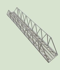 Modellbahn H0 Stahlbrücke 3d Gedruckt 1/87 Landschaftsbau