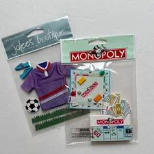 Jolee's Boutique Stickers Monopoly Stickers Soccer You Pick 3D Stickers NEW