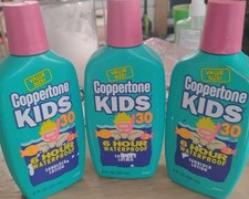 Vintage Coppertone Kids SPF 30 Sunblock Lotion 8 Fl. Oz