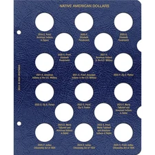 Native American Dollar Updated Page 2019-2024 (Whitman Classic Album 0794832105)