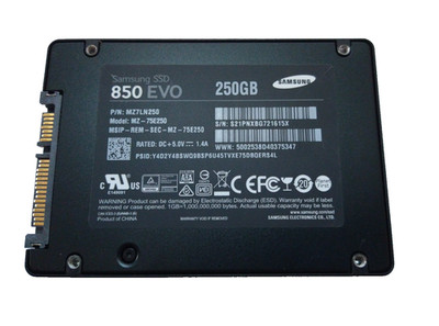 SAMSUNG 250GB SSD SATA 850 EVO MZ-75E250 S/N: S21PNXBG721615X #NFP3068