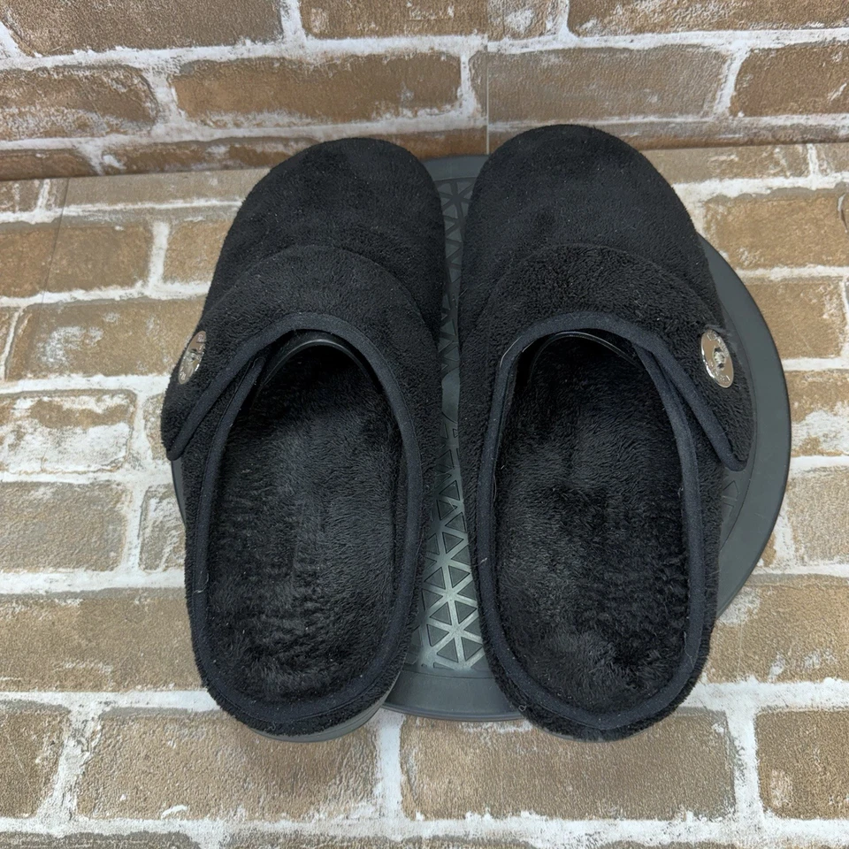 Zapatillas Vionic Sadie negras difusas sin cordones House Mule 361 para mujer talla 11” Foto 3 de 4