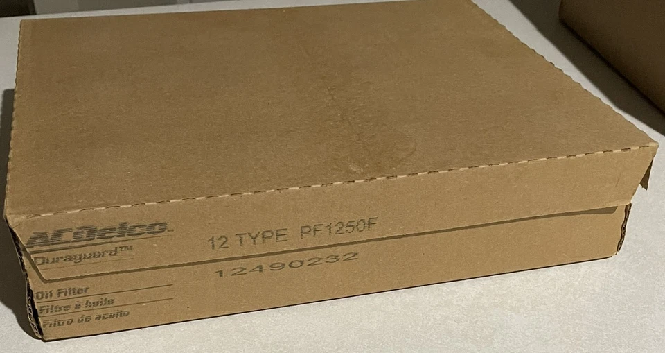 New AC Delco Duraguard PF1250 Case of 12 25014520 Oil Filter Same As FL820 - Image 2 of 2