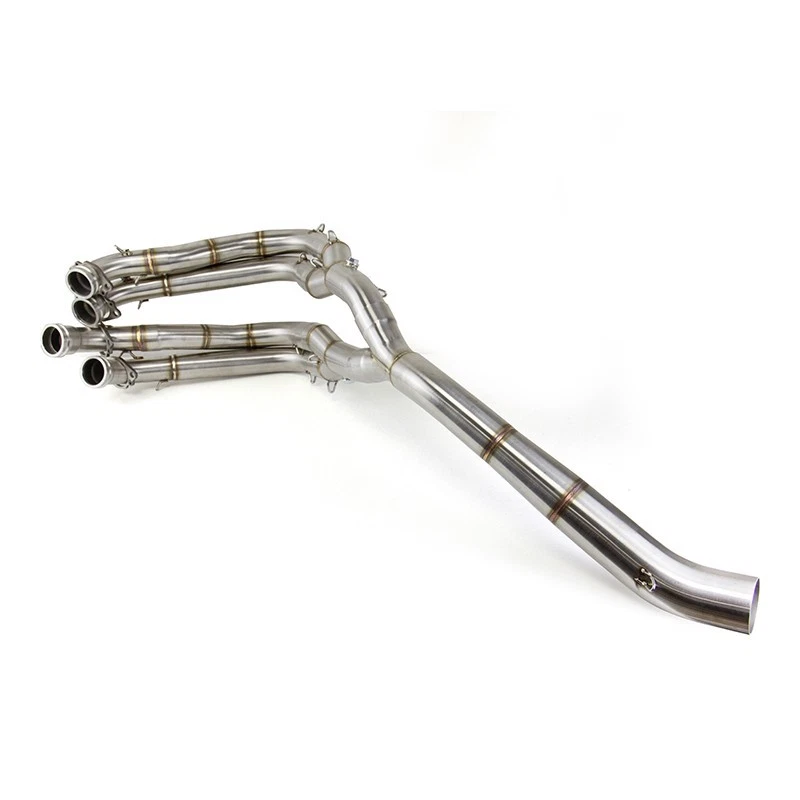 Pontas de escape tubo médio aço inoxidável para BMW S1000RR 2010-2018 S1000R 2015-2018 - Imagem 2 de 4
