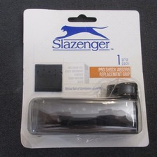 Slazenger Pro Shock Absorb Tennis Replacement Grip Black - NEW dxd