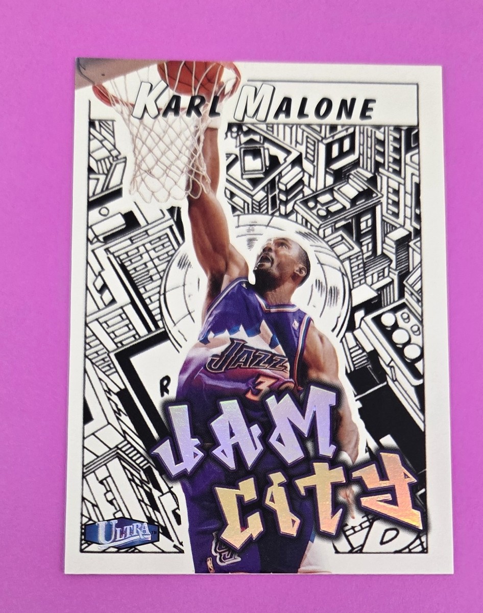 1997-98 Ultra Jam City #7 JC Karl Malone Utah Jazz BASKETBALL Card