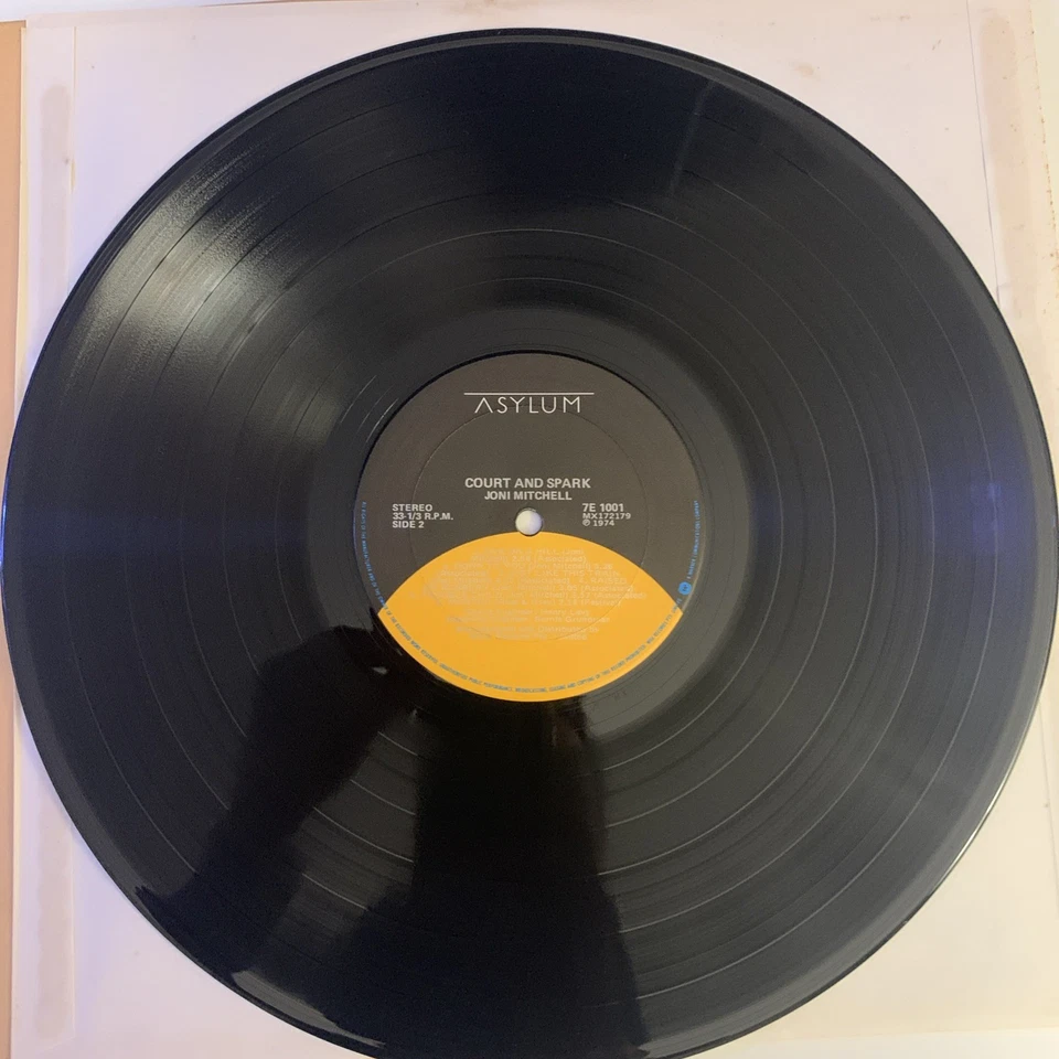 Court and Spark - Joni Mitchell - vintage vinyl record lp  - Image 4 of 4