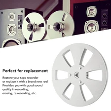1/4 7 Inch Empty Reel Aluminum Alloy 6 Hole Open Reel Sound Tape Empty Reel