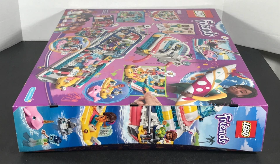LEGO Friends BARCO MISIÓN RESCATE 41381 Yate Ballena Rosa SELLADO *Caja dañada* NUEVO Foto 4 de 4