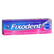 Complete Denture Adhesive Cream Original Original 0.75 Oz By Fixodent
