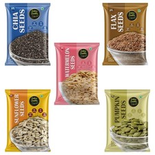 Seed Combo 500g – Chia, Watermelon, Pumpkin, Sunflower, Flax (5x100g) 31.98 per kilo