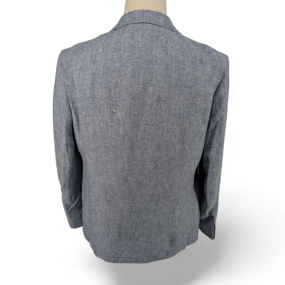 Abrigo Blazer Chaqueta Tommy Hilfiger Para Hombre Ajuste Moderno Lino Deportivo Azul 36 R Nuevo Sin Etiquetas Foto 4 de 4